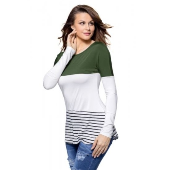 Love Is Real Couture Tops - LAST ONE ColorBlock Lace Patchwork Long Sleeve Tee